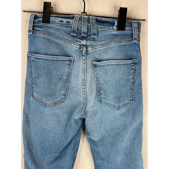 McGuire Womens Ibiza Jeans Size 24 Army Doll Damn Fine High Rise Camo Striped - Picture 8 of 16